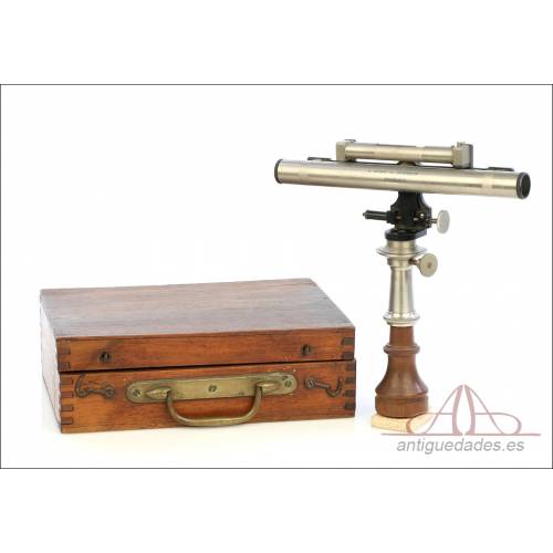 Antique French L. Duru Surveying Level. France, Circa 1910