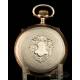 Antique Omega Solid-Silver Pocket Watch. Germany, Circa 1900