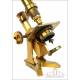 Antique English Compound Microscope. England, Circa 1890