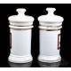 Couple of Antique Porcelain Pharmacy Vases. Spain, Circa 1900-1930