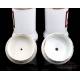 Couple of Antique Porcelain Pharmacy Vases. Spain, Circa 1900-1930