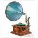 Antique Pathephone Nº 12 Gramophone -Phonograph. 2 Reproducers. France, 1910-1915