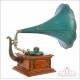 Antique Pathephone Nº 12 Gramophone -Phonograph. 2 Reproducers. France, 1910-1915