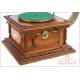 Antique Pathephone Nº 12 Gramophone -Phonograph. 2 Reproducers. France, 1910-1915