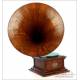 Antique Victor III Superior Gramophone-Phonograph. Wooden Horn. USA, C. 1912