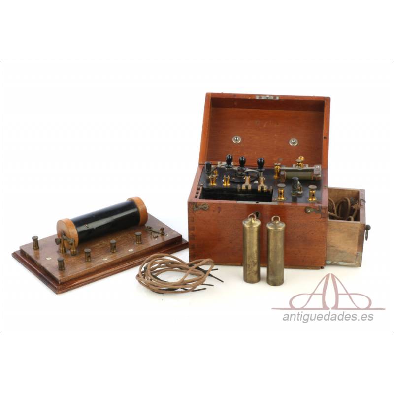 Antiguo Aparato Médico de Electroterapia. Circa 1900