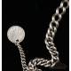 Albertina. Antique Sterling-Silver Pocket Watch Chain. England, 1889