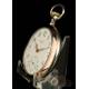 Precioso Reloj de Bolsillo Omega Antiguo, de Plata Maciza. Suiza, Circa 1920
