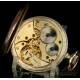 Bonito Reloj de Bolsillo Antiguo en Plata Maciza. Suiza, Circa 1900
