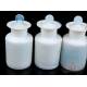 Set of 5 Antique Hand-Blown Opaline Glass Pharmacy Bottles. Spain, Circa 1940