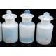 Set of 5 Antique Hand-Blown Opaline Glass Pharmacy Bottles. Spain, Circa 1940