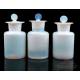 Set of 5 Antique Hand-Blown Opaline Glass Pharmacy Bottles. Spain, Circa 1940