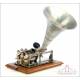 Antique French Phonograph with Le Polyglotte Reproducer. France, 1906