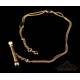Antique Solid-Gold Albertina Pocket Watch Chain. Circa 1880