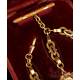 Antique and very rare 18K-gold pocket watch chain. Original case. 19th Century