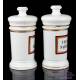 Couple of Antique Porcelain Pharmacy Vases. Spain, Circa 1900-1930