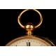 Extraordinario Reloj de Bolsillo Antiguo en Oro de 18K. William Bent. Londres, 1875