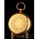 Extraordinary Antique 18K Gold Pocket Watch. William Bent. London, 1875