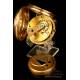 Extraordinario Reloj de Bolsillo Antiguo en Oro de 18K. William Bent. Londres, 1875