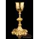 Antique Neogothic Gilded Silver Chalice. France, 19th Century