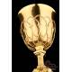 Antique Neogothic Gilded Silver Chalice. France, 19th Century