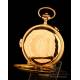 Antique 18K Gold Minute Repeater Pocket Watch. Switzerland, Circa 1900