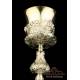 Gorgeous Antique Silver Chalice and Paten. Rare Model. France, 19th Century