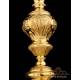 Extraordinary Antique Gilded Chalice and Paten. France, 19th Century