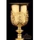 Extraordinary Antique Gilded Chalice and Paten. France, 19th Century