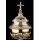 Huge Antique Solid-Silver Ciborium. 15 inches . Netherlands, 1897