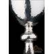 Vintage Solid-Silver Chalice and Paten Set. Spain, 20th Century