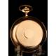 Amazing Antique Pocket Watch with Quarter Repeater. 18K Gold. Switzerland, 1900