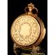 Reloj de Bolsillo Antiguo Girard Perregaux Oro 18K. Fases Lunares. Sonería. Suiza, 1915
