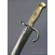 Espada Bayoneta Francesa Mod. 1866 para Fusil Chassepot. Francia, Circa 1870