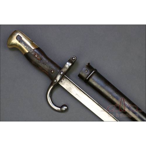Bayoneta Francesa para Fusil Gras Mod. 1874. Francia, 1876