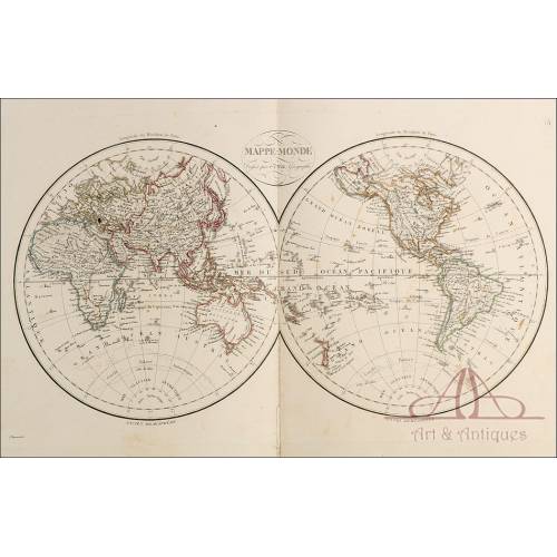 Antiguo Atlas con 42 mapas. Gran Folio. ¡Completo! 1824