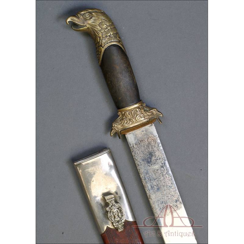 Machete Cubano para Oficial de Infantería Español en Cuba. España-Cuba, 1890