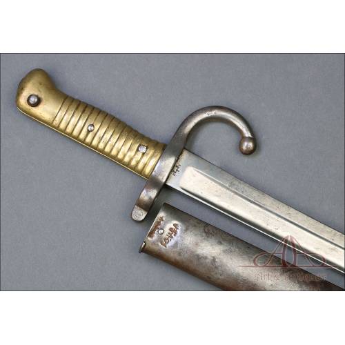 Antique Chassepot Sword Bayonet Model 1866. Alex Coppel. Germany, 19th C.