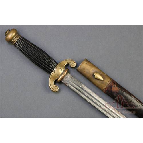 Antique French Navy Side Arm for Administravive Officers. France, 2nd Empire, 1860