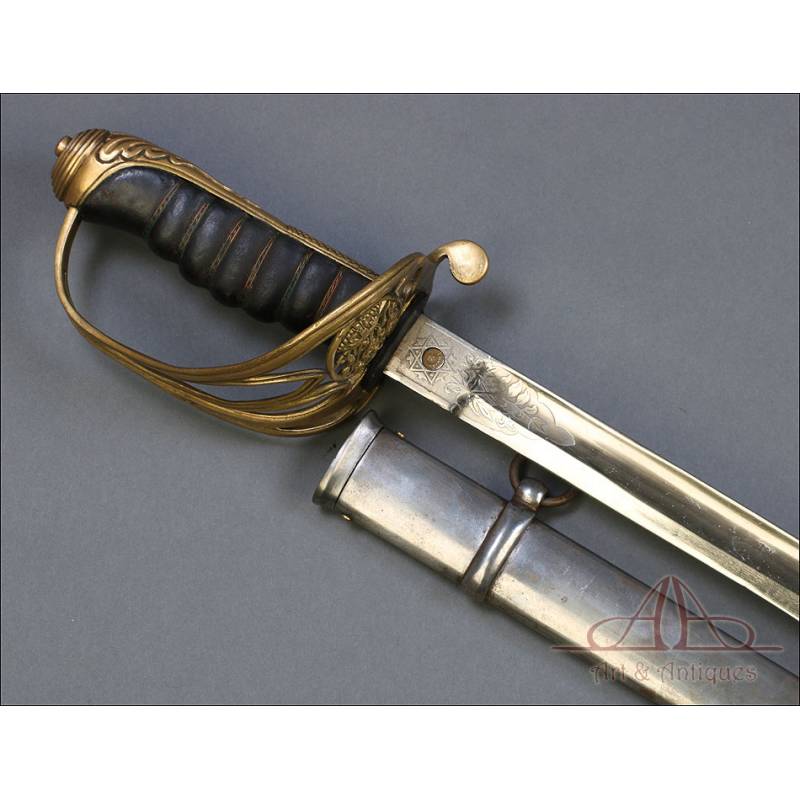 Bonita Reproducción de la Espada Británica Modelo 1845 para Oficial de Infantería.