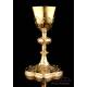 Antique Gilded-Silver Chalice. France, Late 19th Century