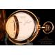 Antique Pointevin Minute Repeater 18K Gold Pocket Watch. Chronometer. London, Circa 1890