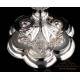 Antique Silver Chalice and Paten Set. France, 19th Century