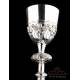 Antique Silver Chalice and Paten Set. France, 19th Century