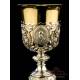 Beautiful Antique Silver Chalice. France, 1818-38