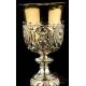 Beautiful Antique Silver Chalice. France, 1818-38