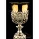 Beautiful Antique Silver Chalice. France, 1818-38