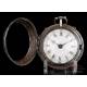 Antique Double Silver Case Verge Fusee Pocket Watch. "Garham", London, 1769