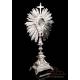 Antique Solid-Silver Monstrance. Paris, France, 1818-38