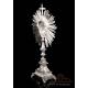 Antique Solid-Silver Monstrance. Paris, France, 1818-38